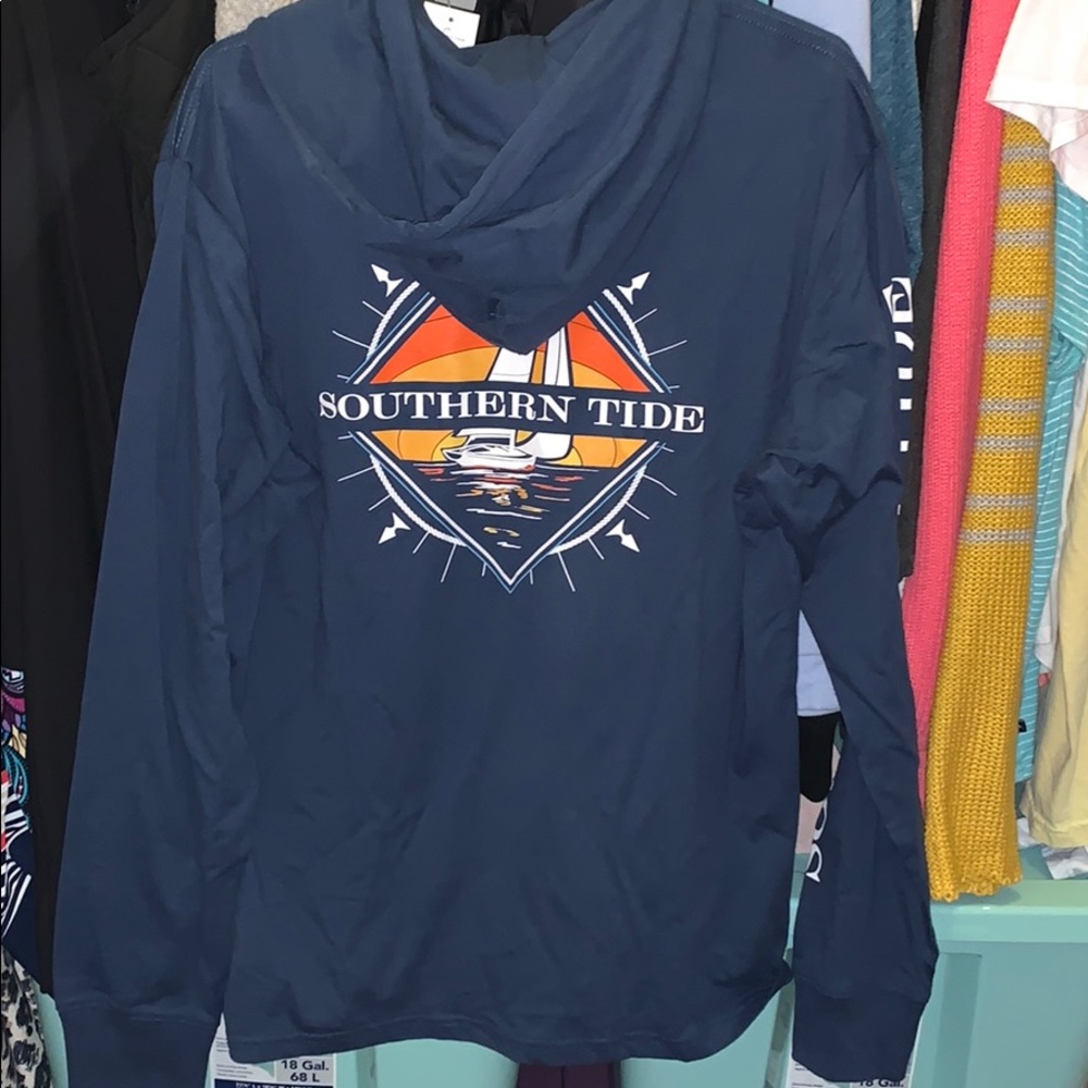 Southern tide LS tee hoodie